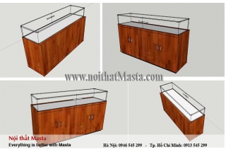 KỆ TRƯNG BÀY VĂNG - BẠC - MTKTB - 120